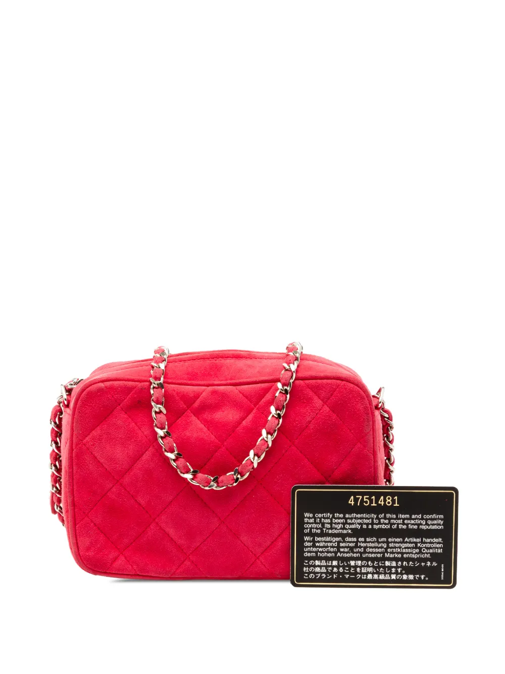 1996-1997 Quilted Suede Camera Bag Crossbody Bag