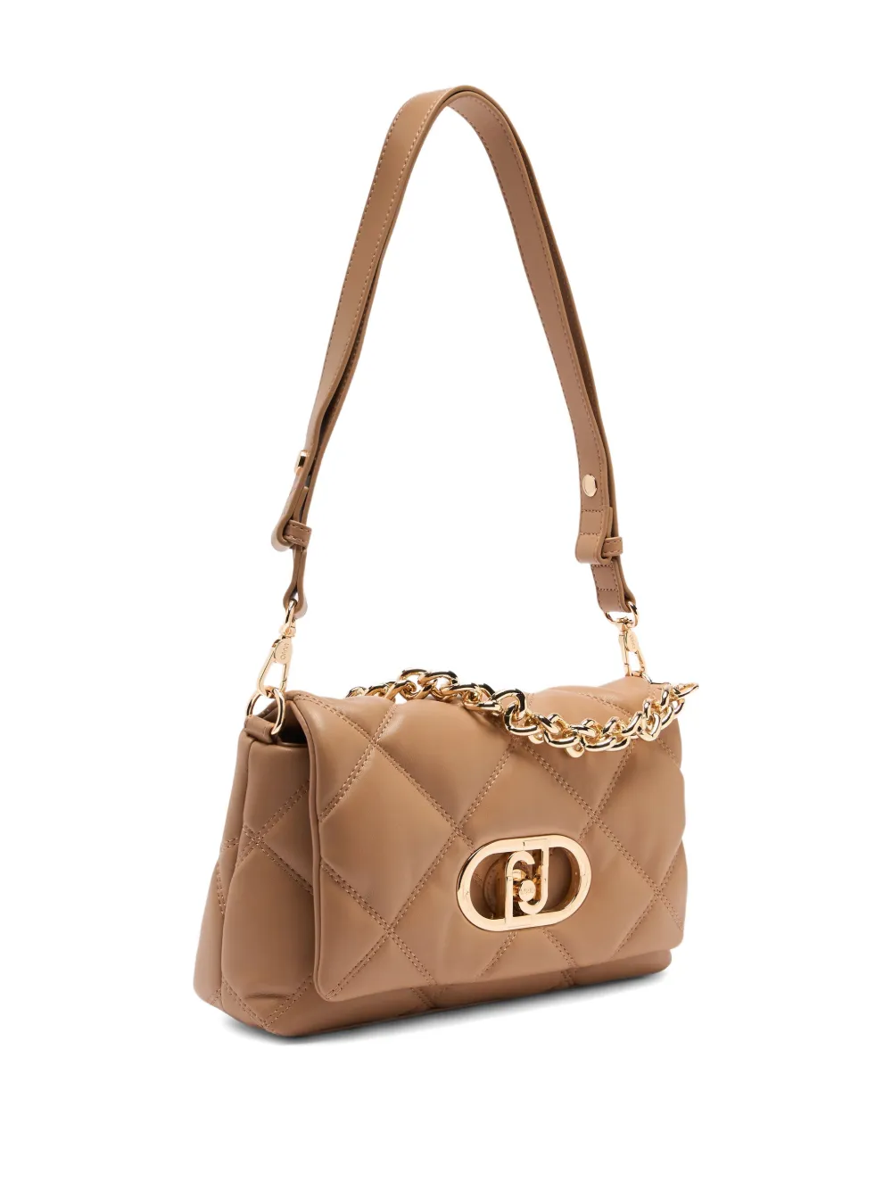 LIU JO LaPuffy logo shoulder bag - Beige
