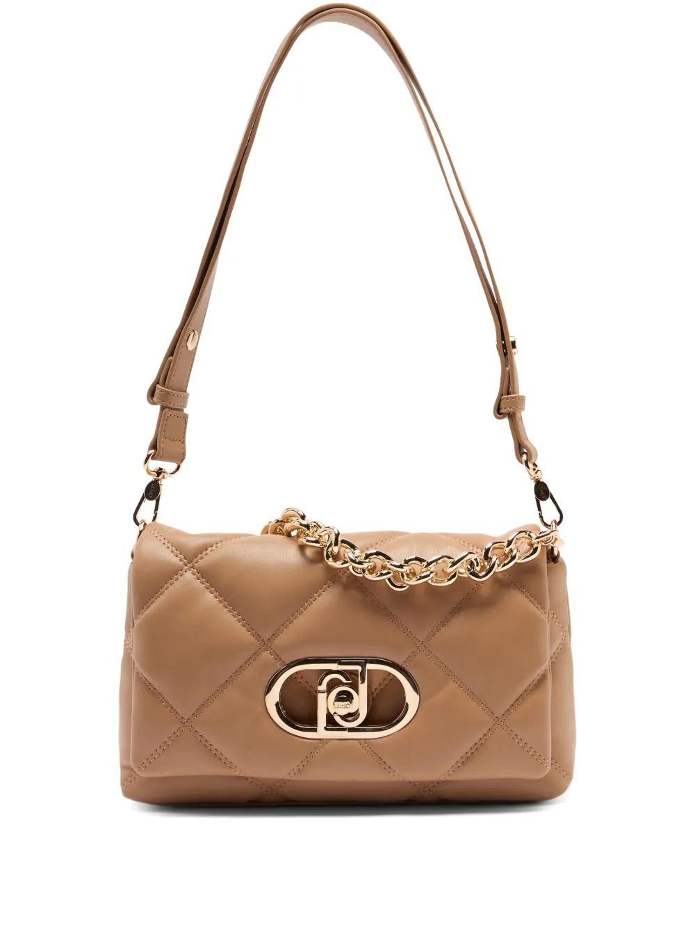 LIU JO LaPuffy logo shoulder bag - Toni neutri