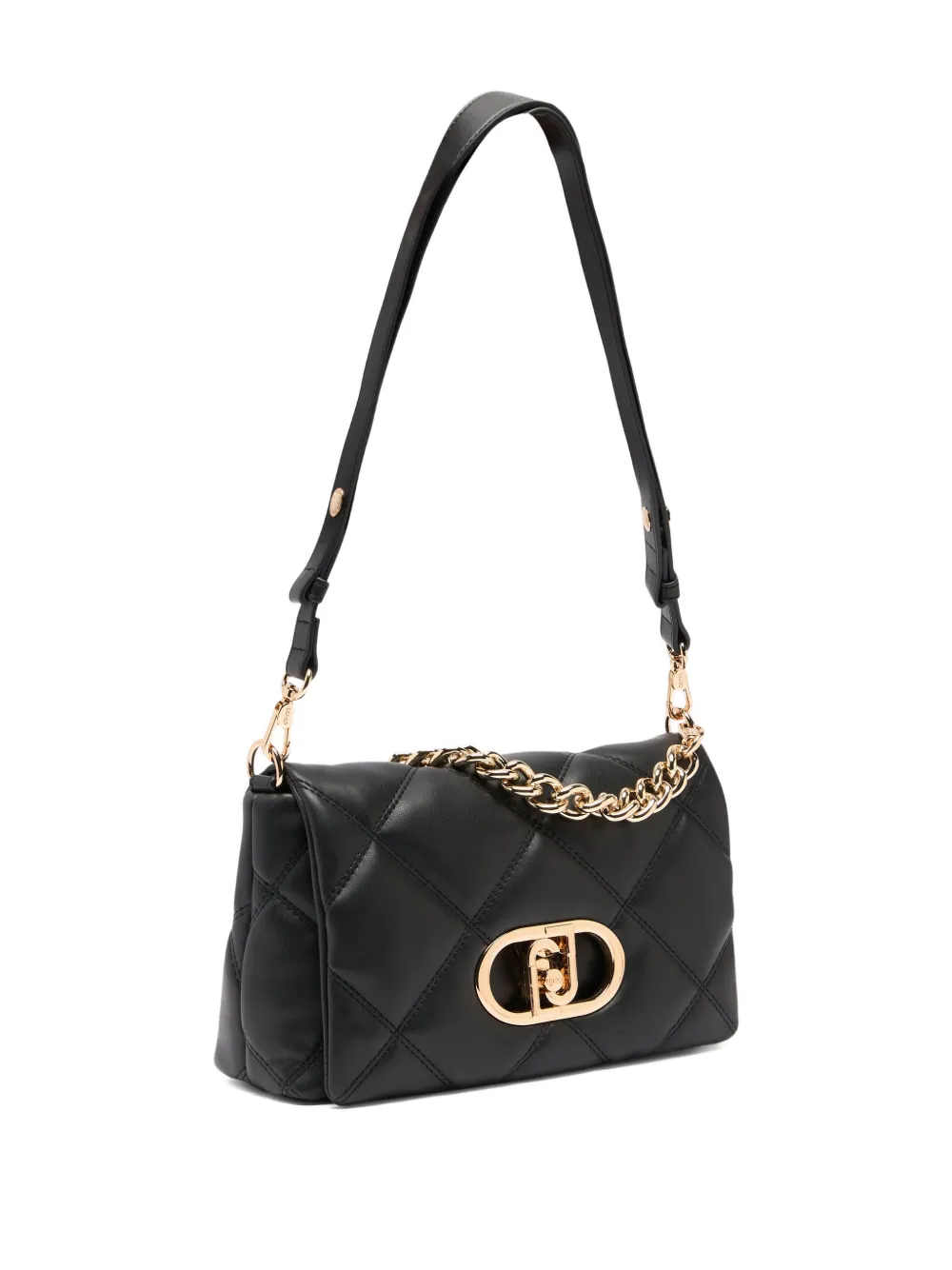 Lapuffy Quilted Logo Shoulder Bag