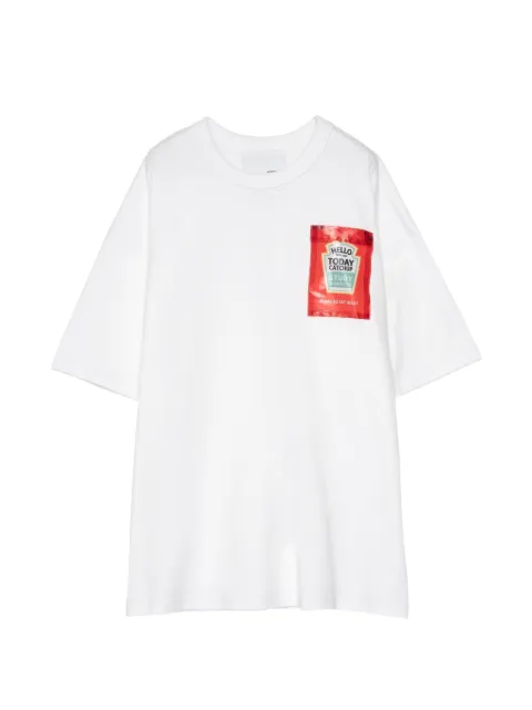 Yoshiokubo graphic-patch T-shirt