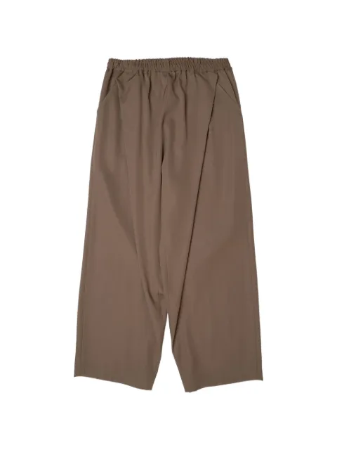 Yoshiokubo pleated wide-leg trousers