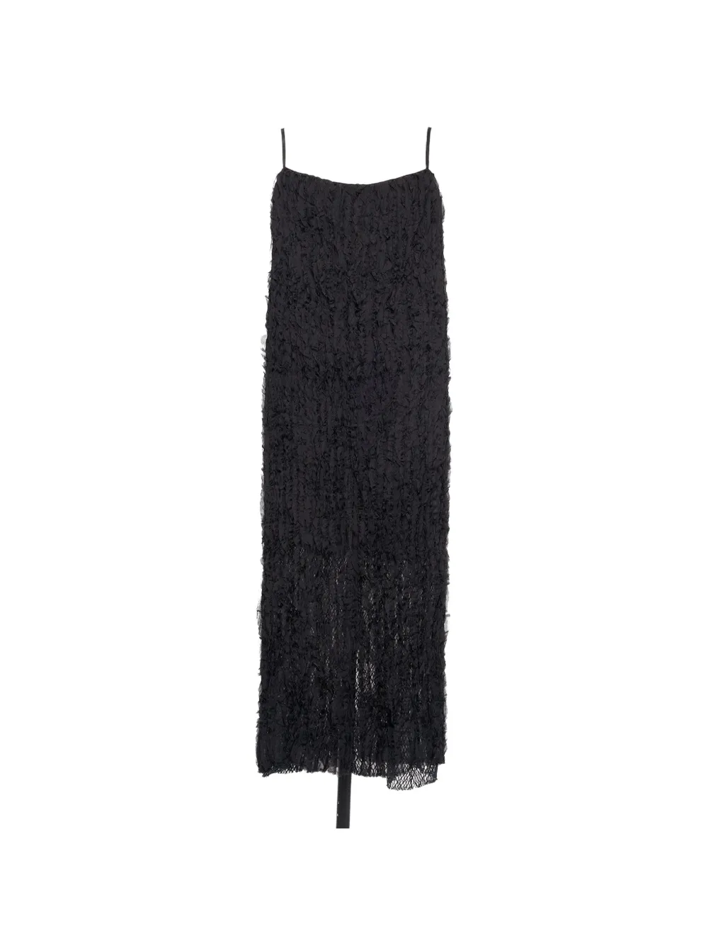 Muller Of Yoshiokubo midi Cami ruffled spaghetti-strap dress