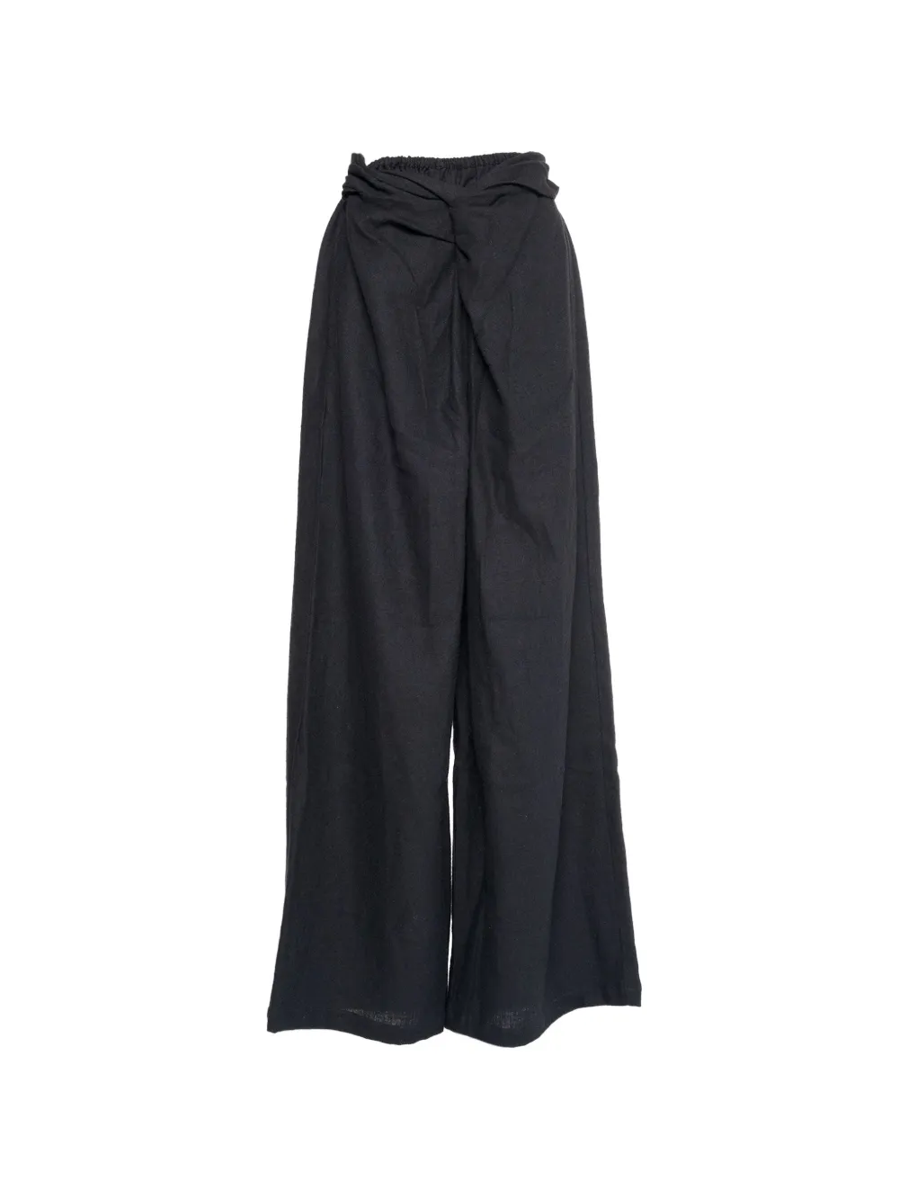 Muller Of Yoshiokubo twist-detail palazzo pants - Nero