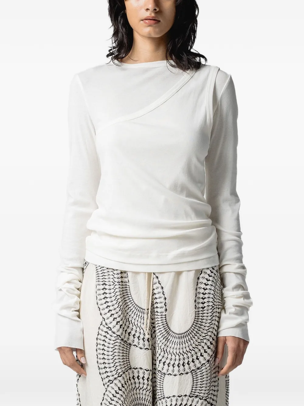 Muller Of Yoshiokubo layered long-sleeve T-shirt · 36