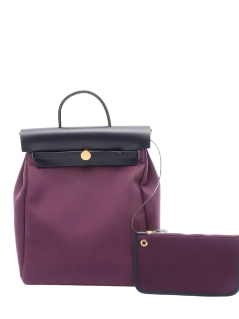 Hermès Pre-Owned 2021 Toile Herbag backpack