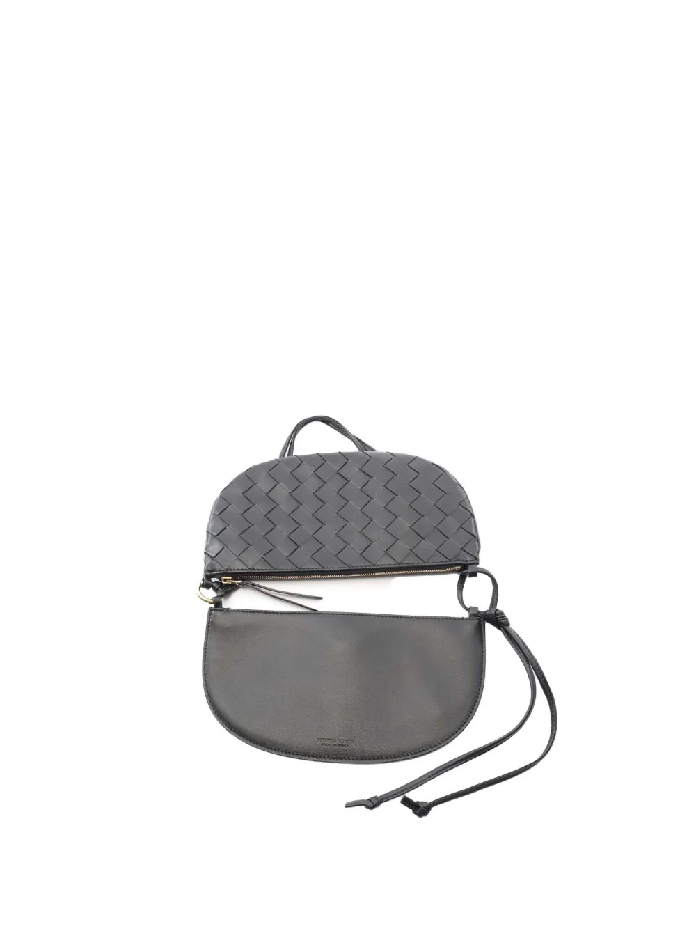 2012-2025 Small Lambskin Intrecciato Gemelli Double Pouch Shoulder Bag