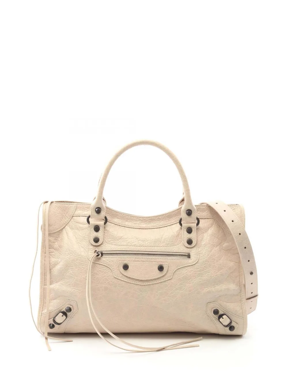 Balenciaga Pre-Owned Borsa a tracolla Le City media in pelle di agnello 2010-2025 - Marrone