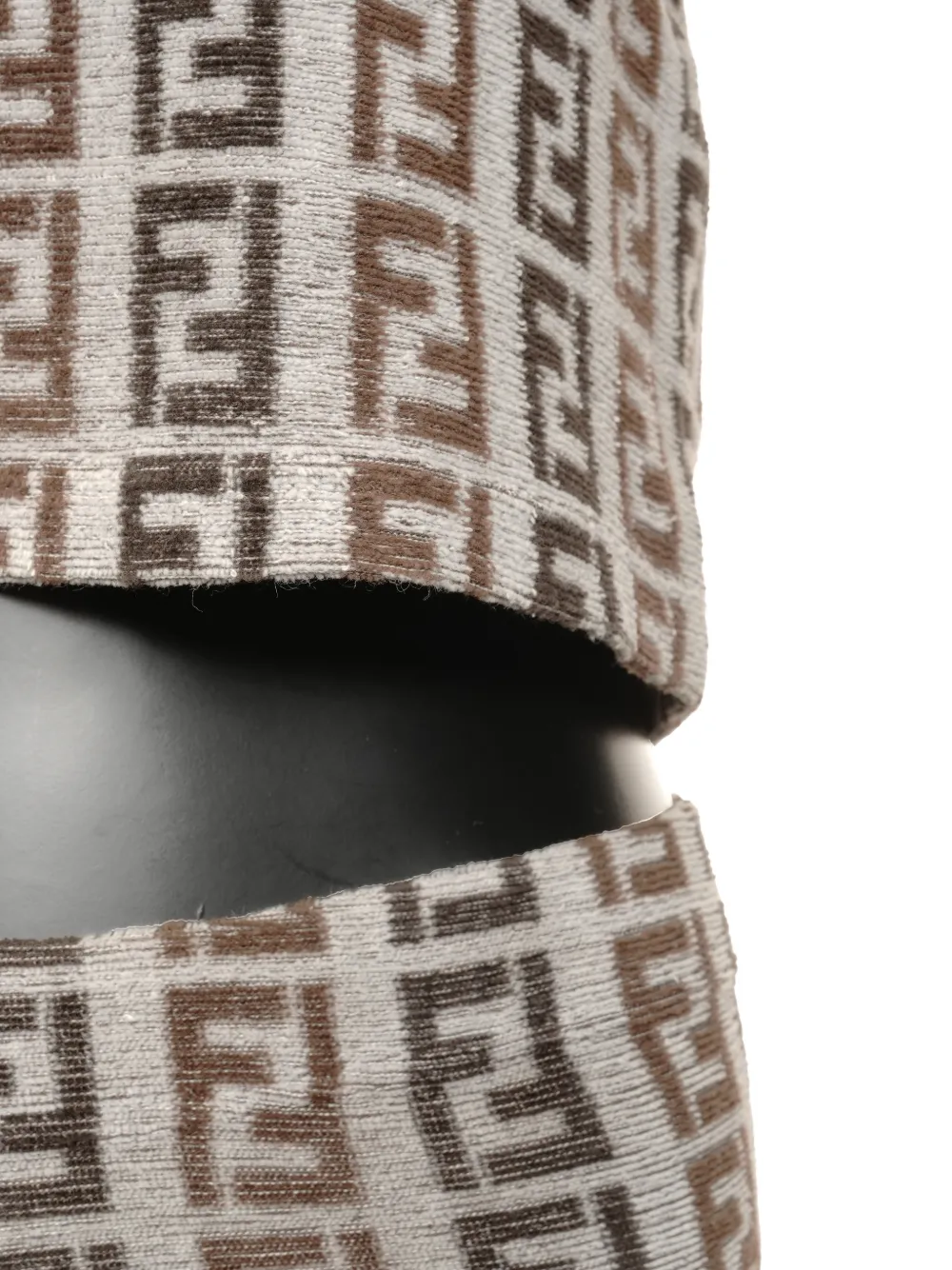 FENDI Pre-owned 1980-1990s Zucchino Shorts Set In Neutral