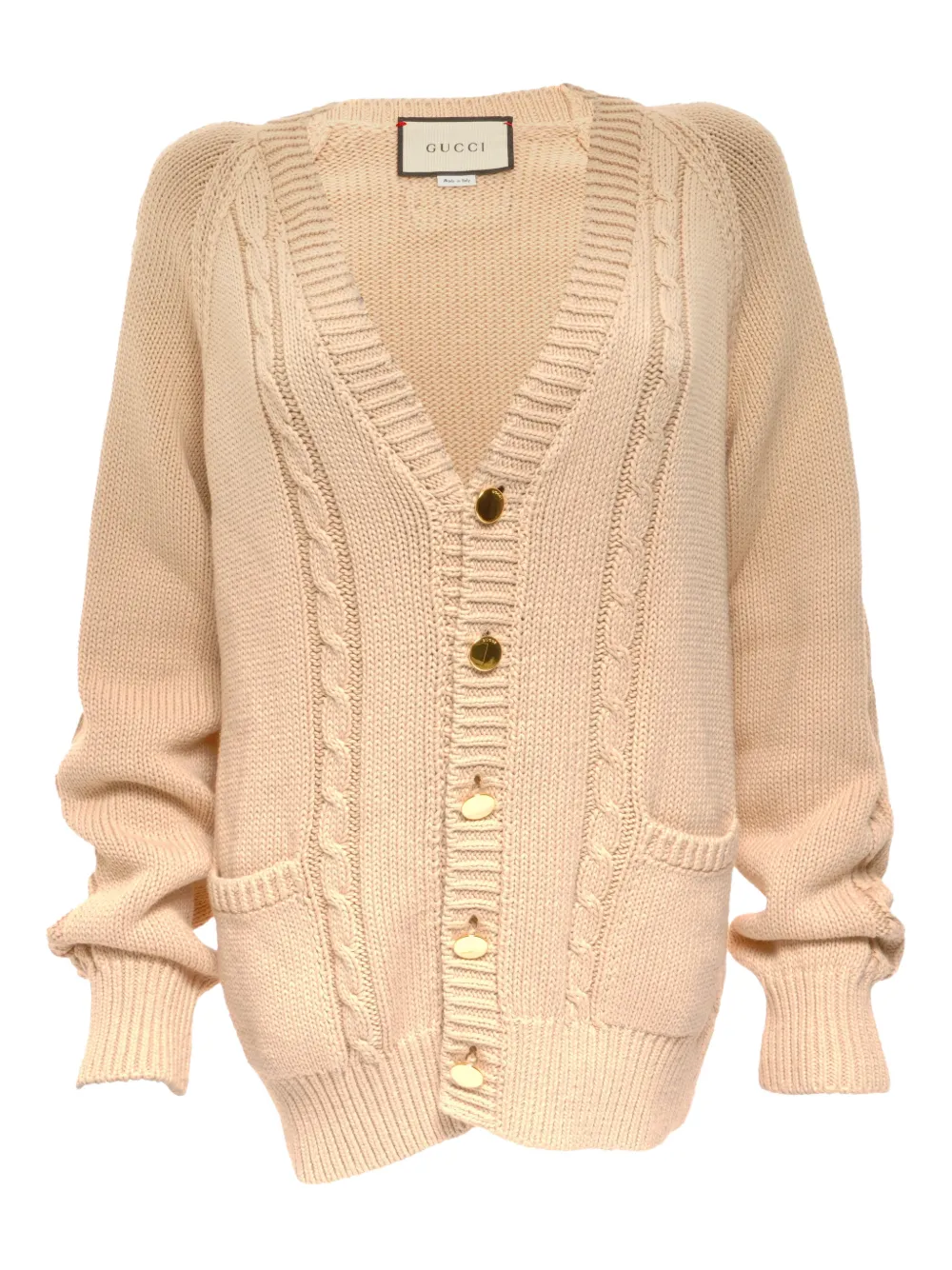 Gucci Pre-Owned 2021 logo cotton cardigan - Toni neutri