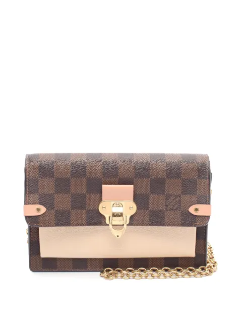 Louis Vuitton Pre-Owned Borsa a tracolla Vavin in tela Damier Ebène con catena 2019