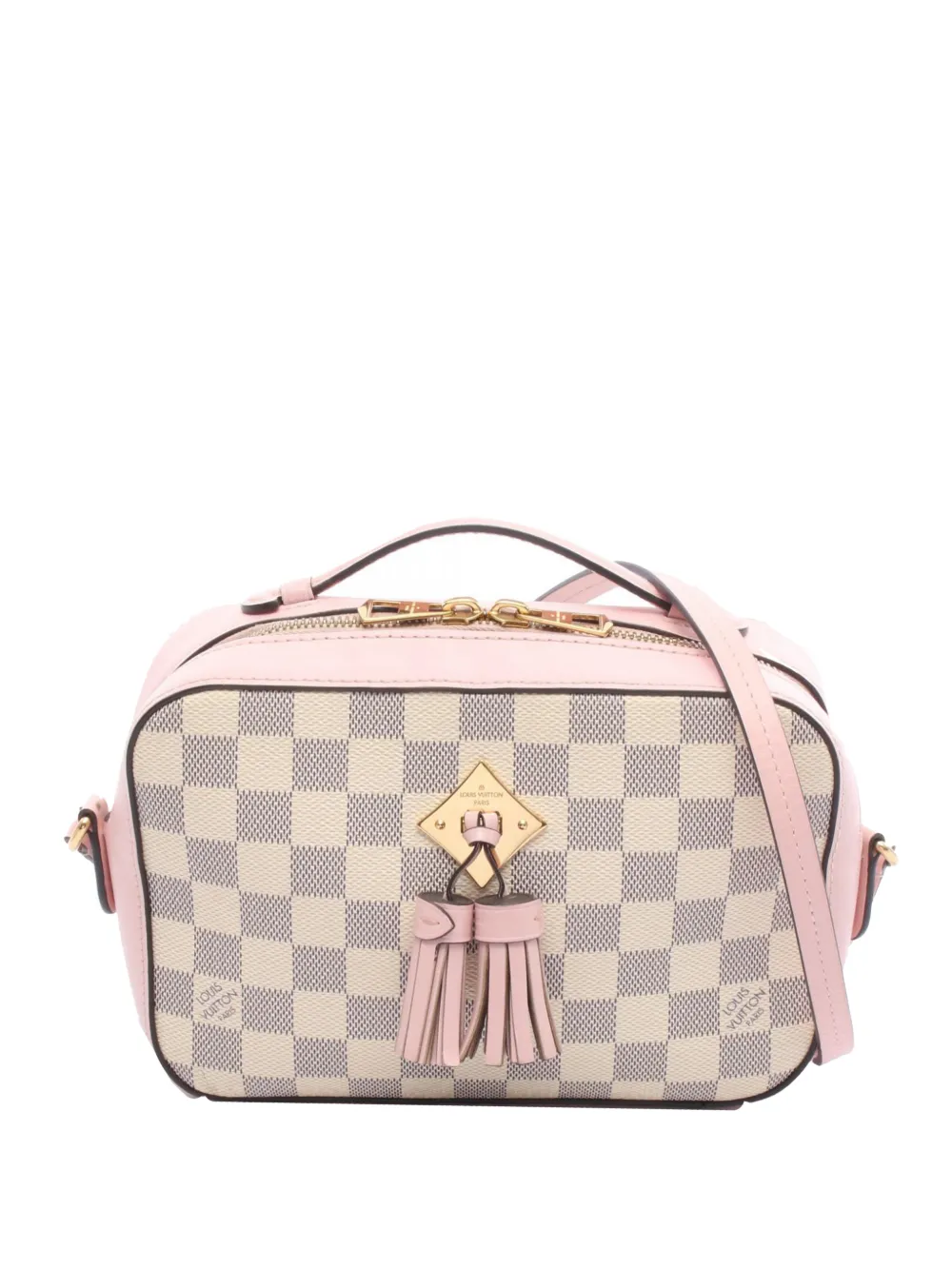 Louis Vuitton Pre-Owned Borsa a tracolla Damier Azur Saintonge 2019 - Bianco