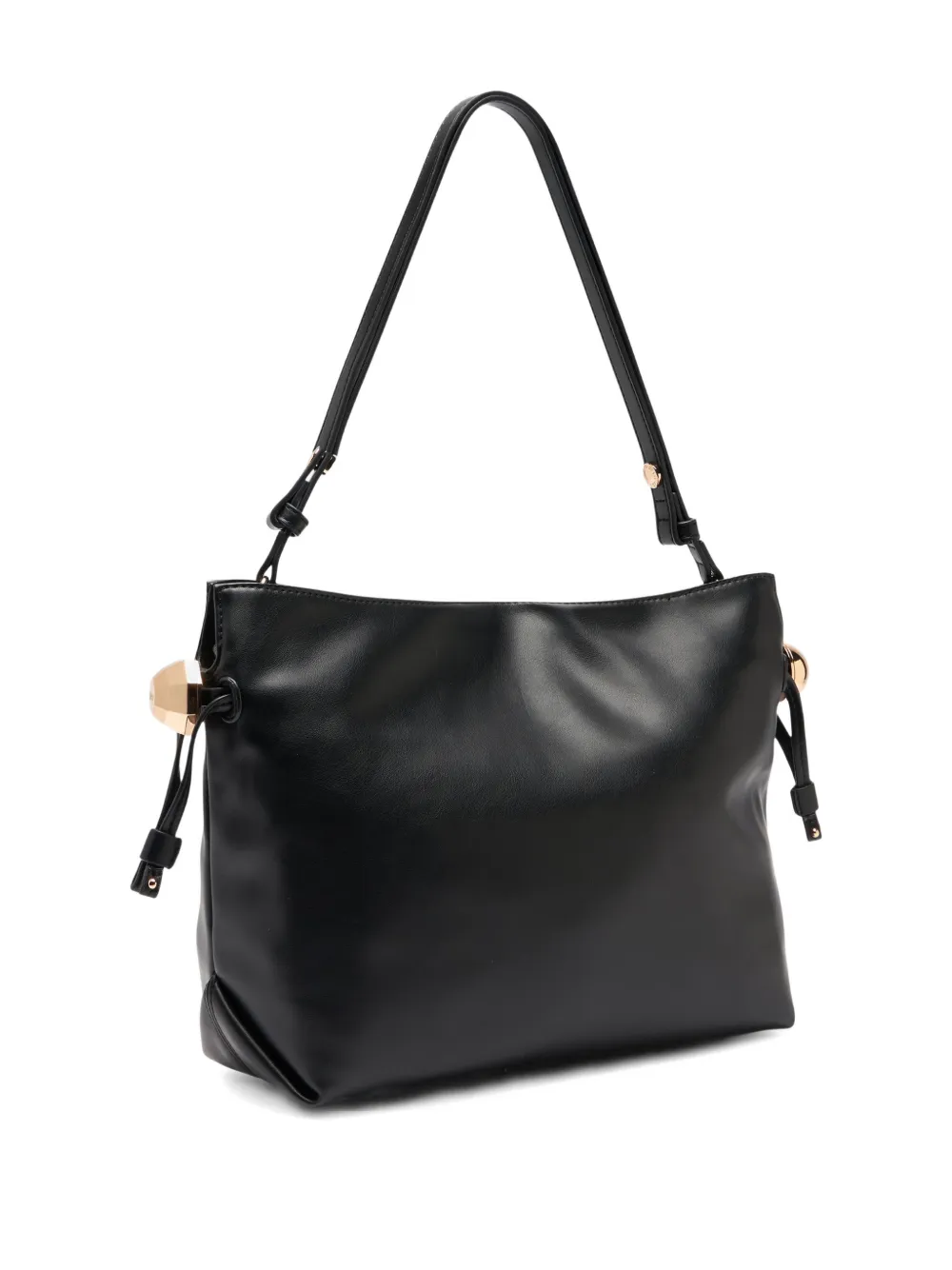 LIU JO Riccy medium logo lettering shoulder bag - Black