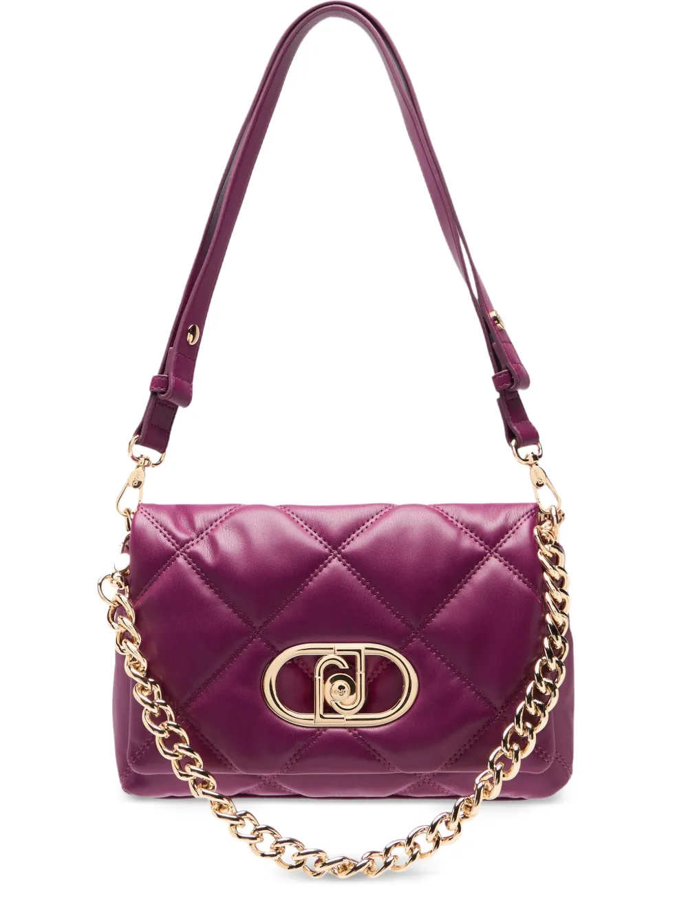 LIU JO LaPuffy quilted metal logo bag - Viola