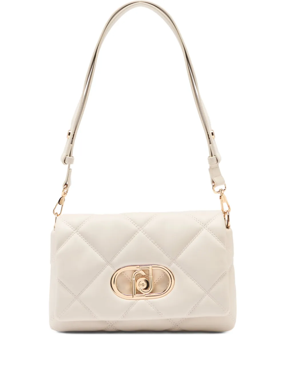 LIU JO LaPuffy logo-plaque shoulder bag - White