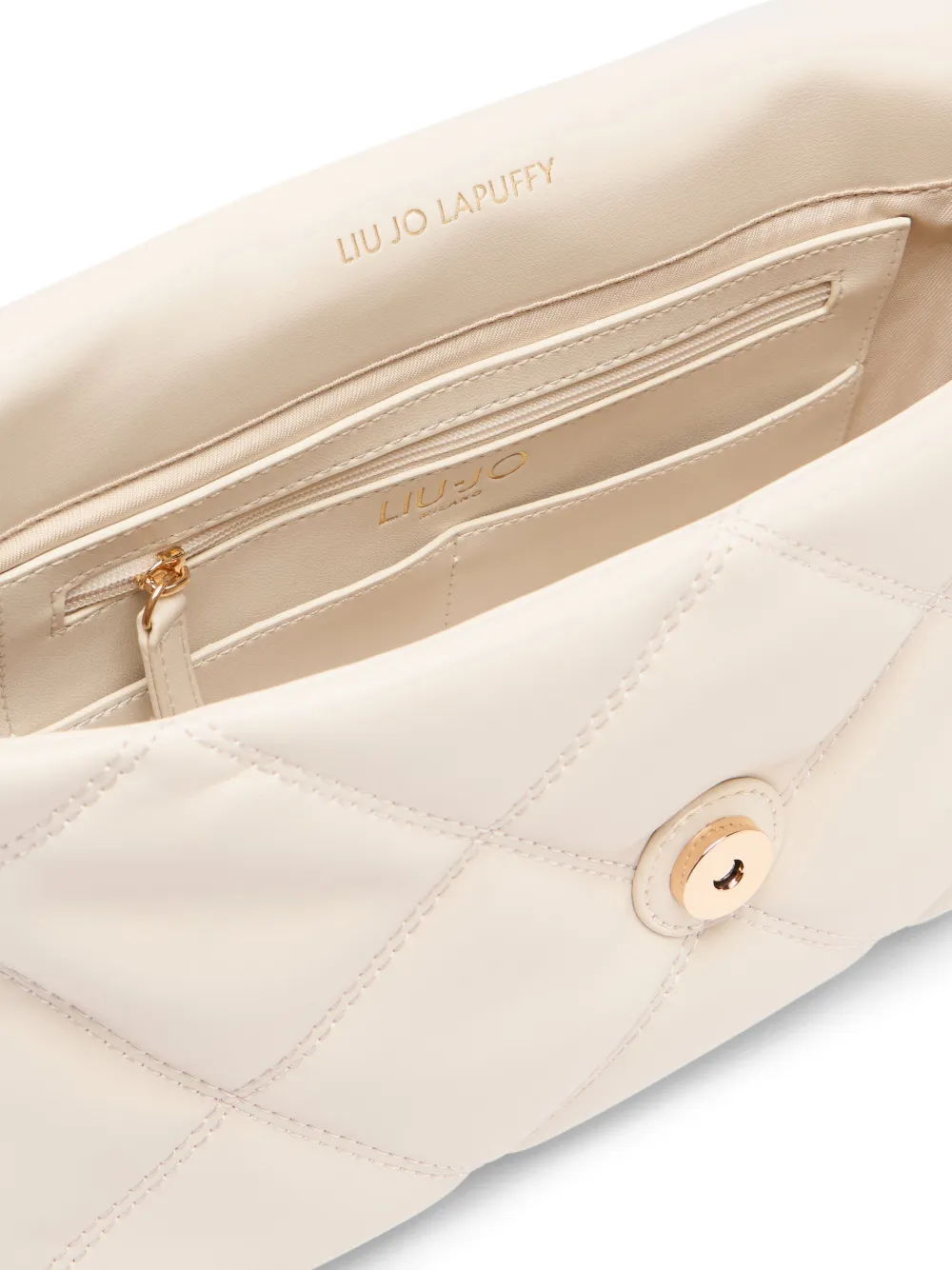 Lapuffy Logo-Plaque Shoulder Bag