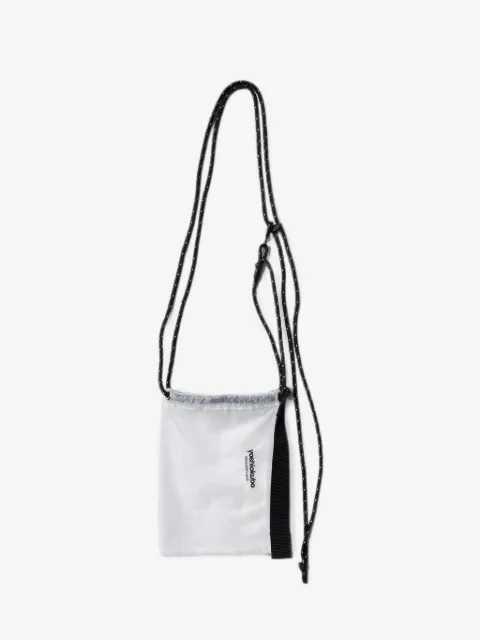 Yoshiokubo small Stupa logo-print drawstring messenger bag