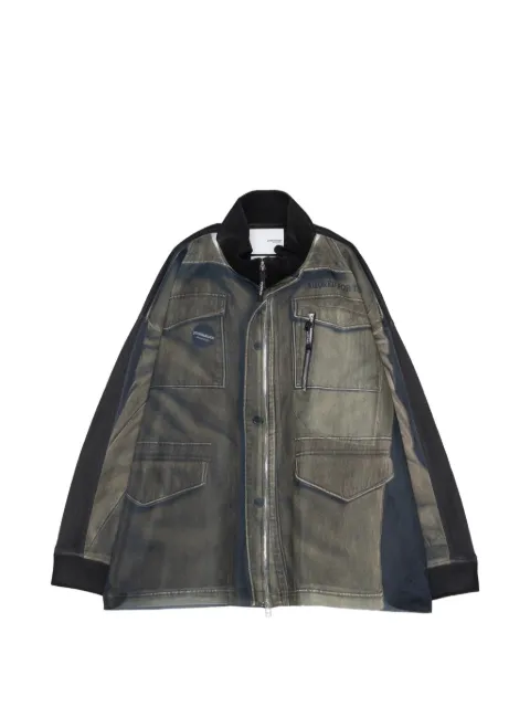 Yoshiokubo graphic-print zip-up jacket