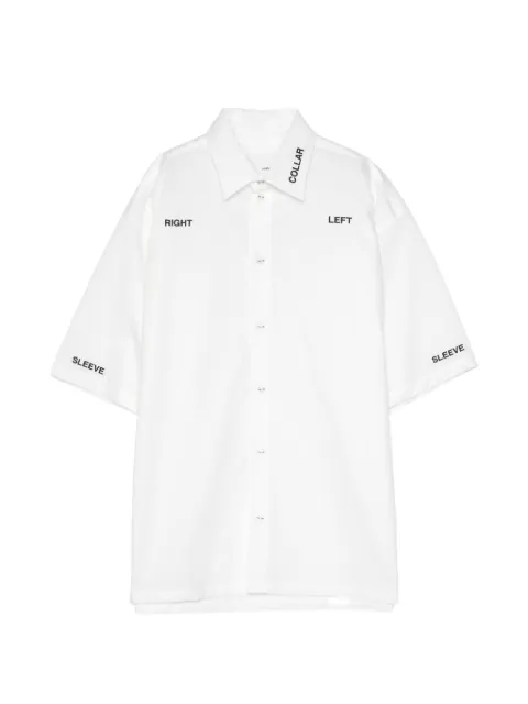 Yoshiokubo embroidered short-sleeve shirt