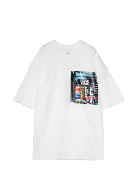Yoshiokubo zip-pocket T-shirt