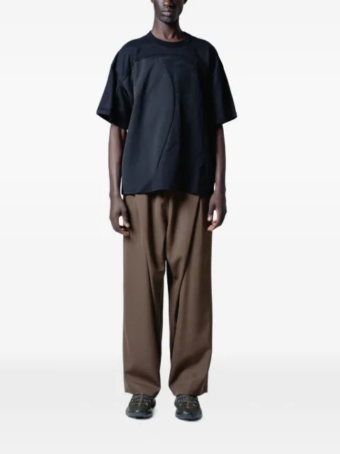 Yoshiokubo mesh-panel T-shirt