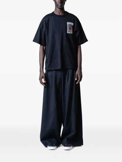 Yoshiokubo Twist pleated wide-leg trousers
