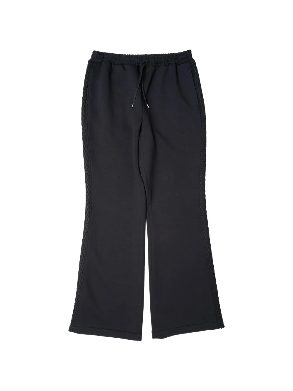 Yoshiokubo mesh-panel track pants - Schwarz