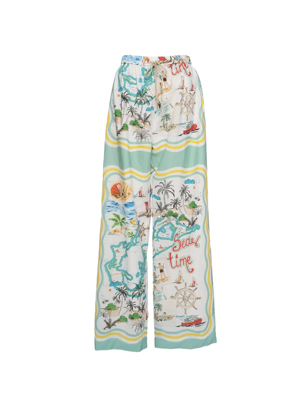 Muller Of Yoshiokubo Palma graphic-print palazzo pants · 38