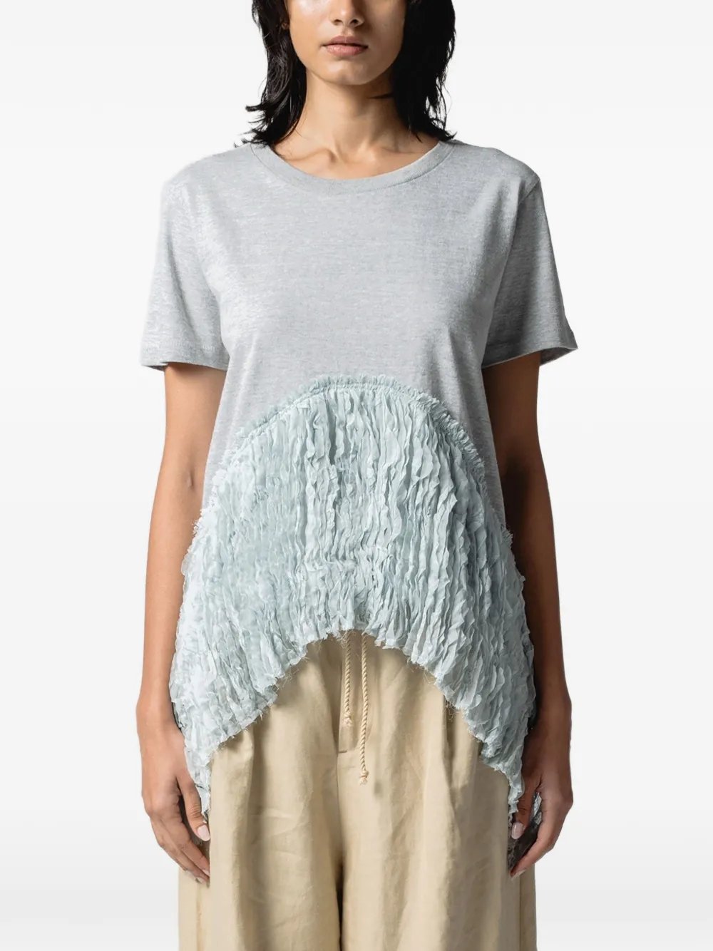 Muller Of Yoshiokubo T-shirt asimmetrica - Blu