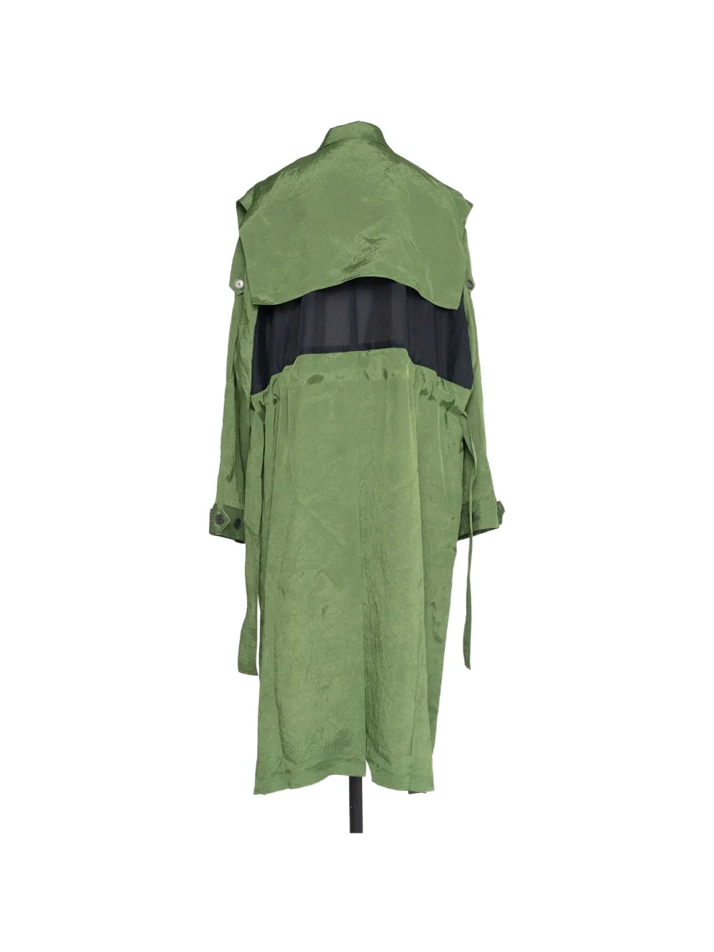 Muller Of Yoshiokubo Wrinkles jurk met ceintuur en knopen Groen