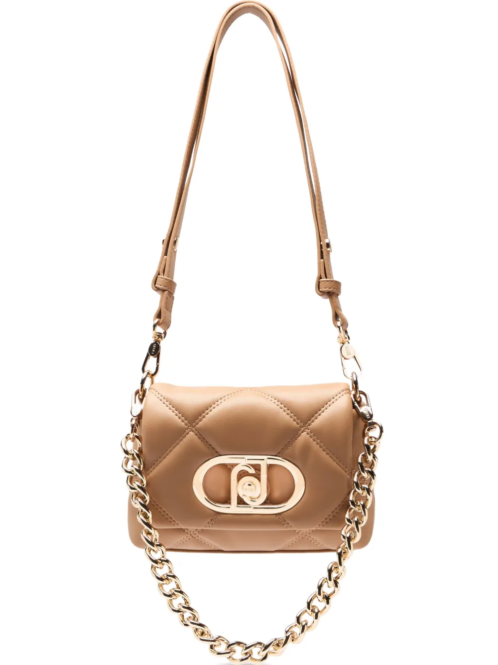 LIU JO LaPuffy quilted chain shoulder bag - Toni neutri
