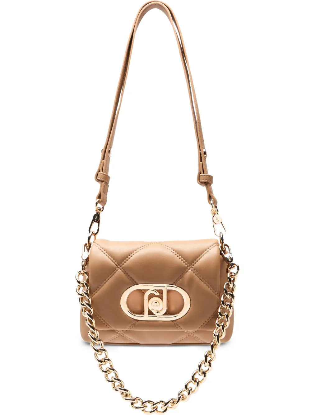 LIU JO LaPuffy quilted chain shoulder bag - Toni neutri
