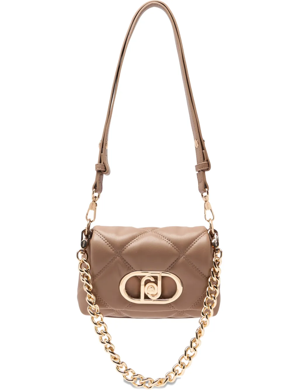 LIU JO LaPuffy quilted monogram small bag - Toni neutri