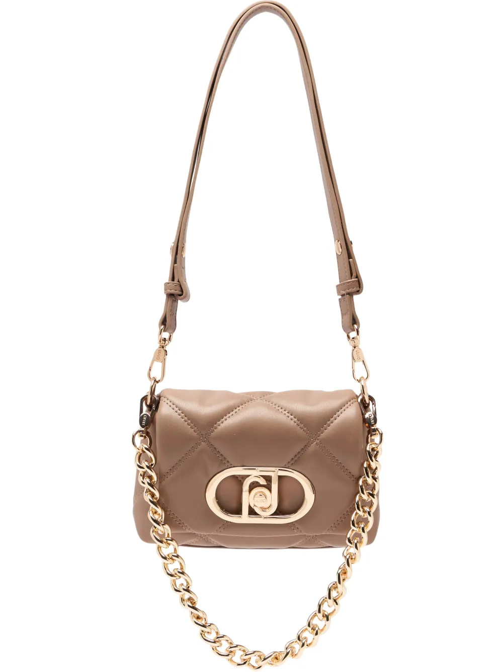 LIU JO LaPuffy quilted monogram small bag - Neutrals