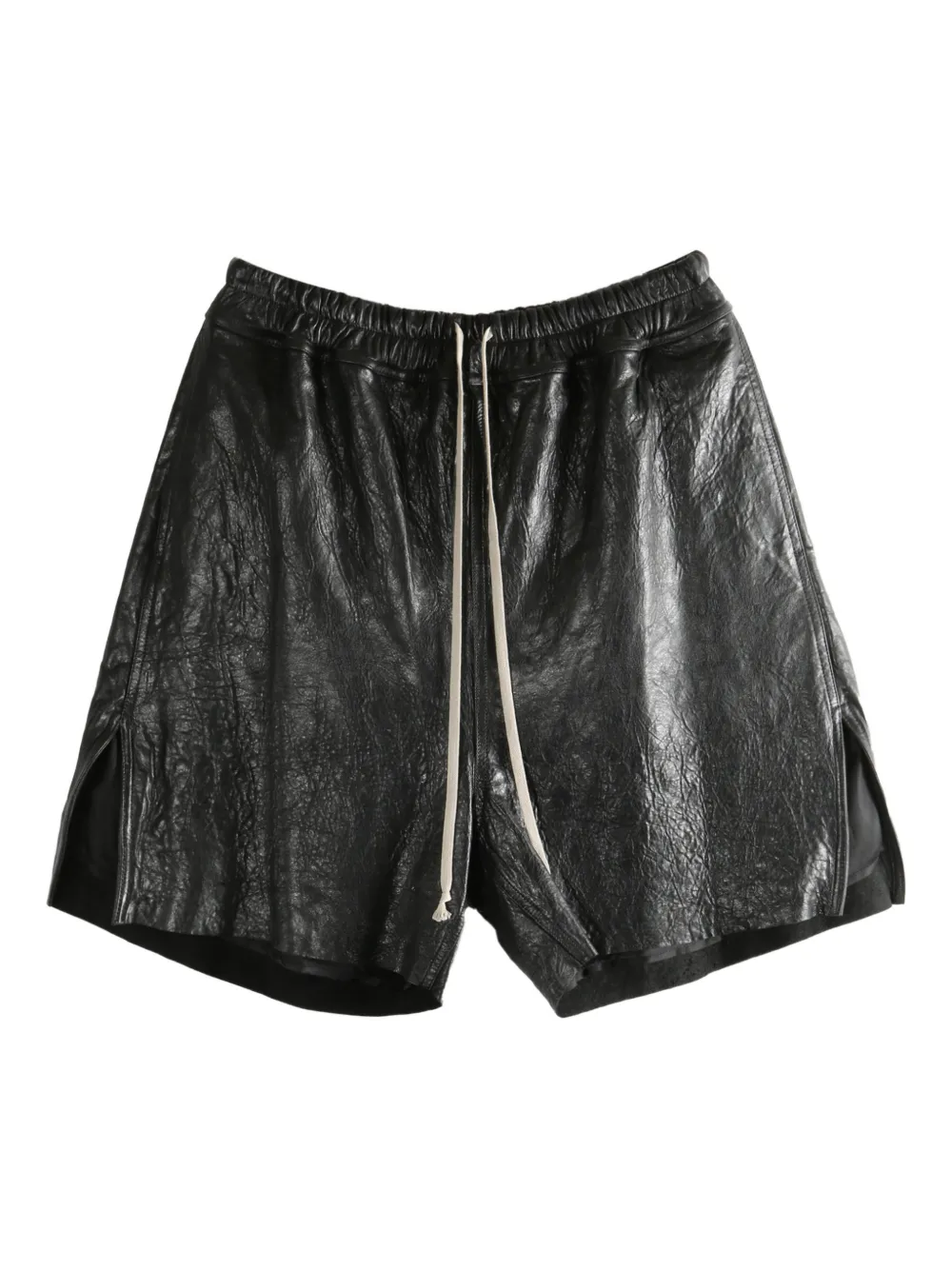 Rick Owens drawstring side-slit shorts | Black | Image 1