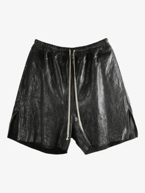 Rick Owens drawstring side-slit shorts