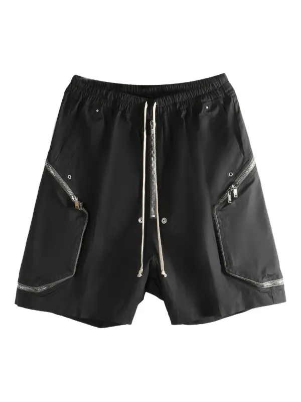 Rick Owens Blixa Bela ジップポケット ショートパンツ | ブラック