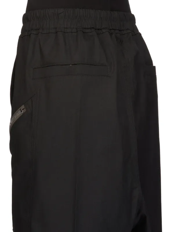 Rick Owens Temple Heizer Bela Shorts In Heavy Poplin | Black