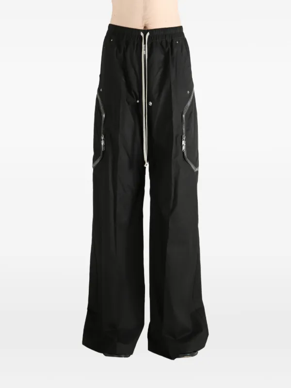 Rick Owens Blixa Belas ジップポケット パンツ | ブラック | FARFETCH JP