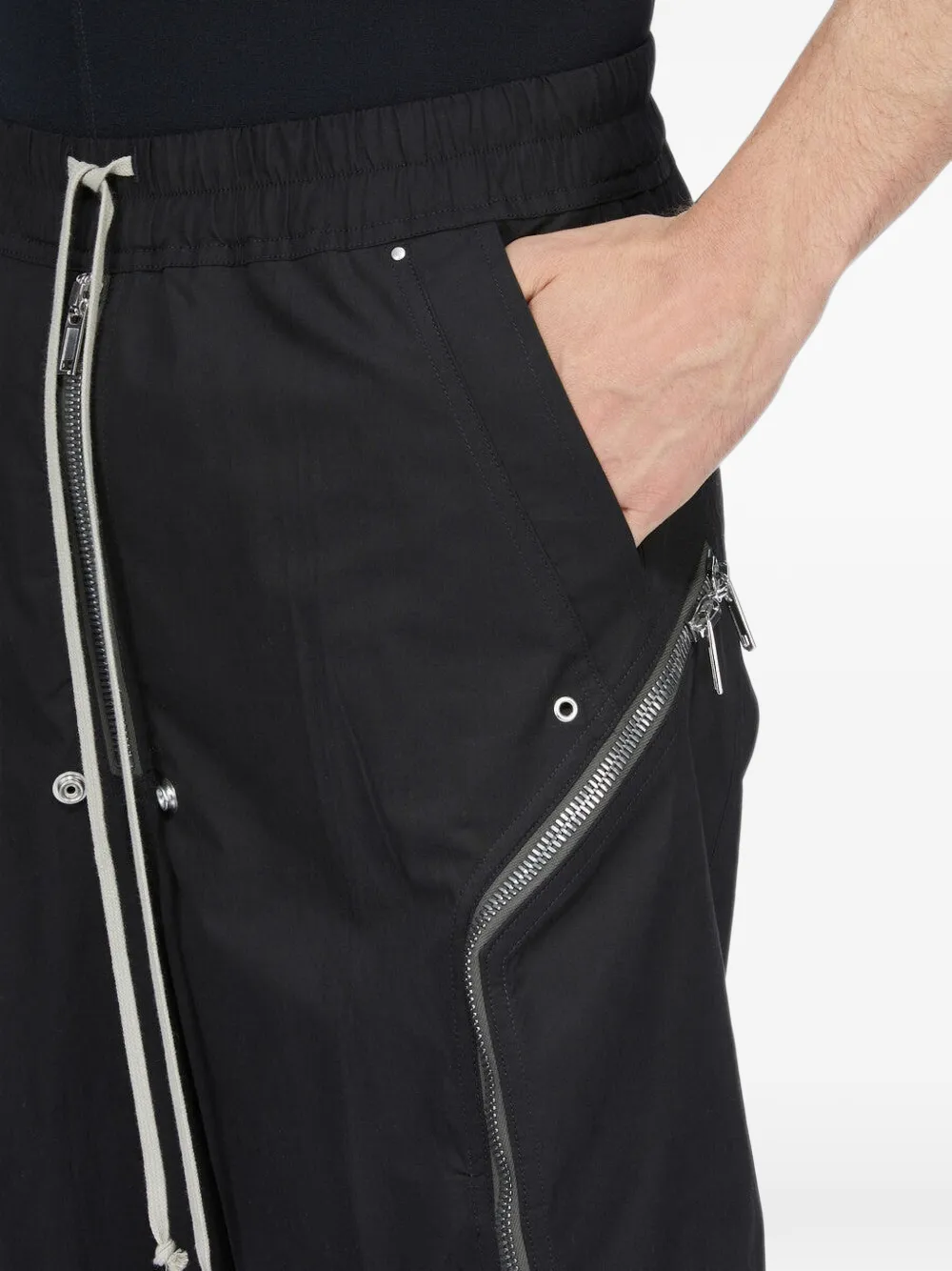 Rick Owens Blixa Belas broek met rits Zwart