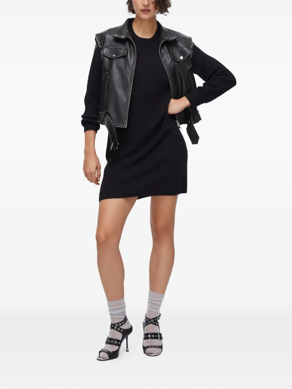 LIU JO cut-out mini dress - Zwart