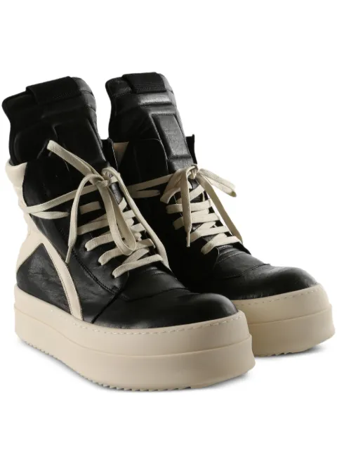 Rick Owens Mega Bumper Geobasket high-top panelled sneakers