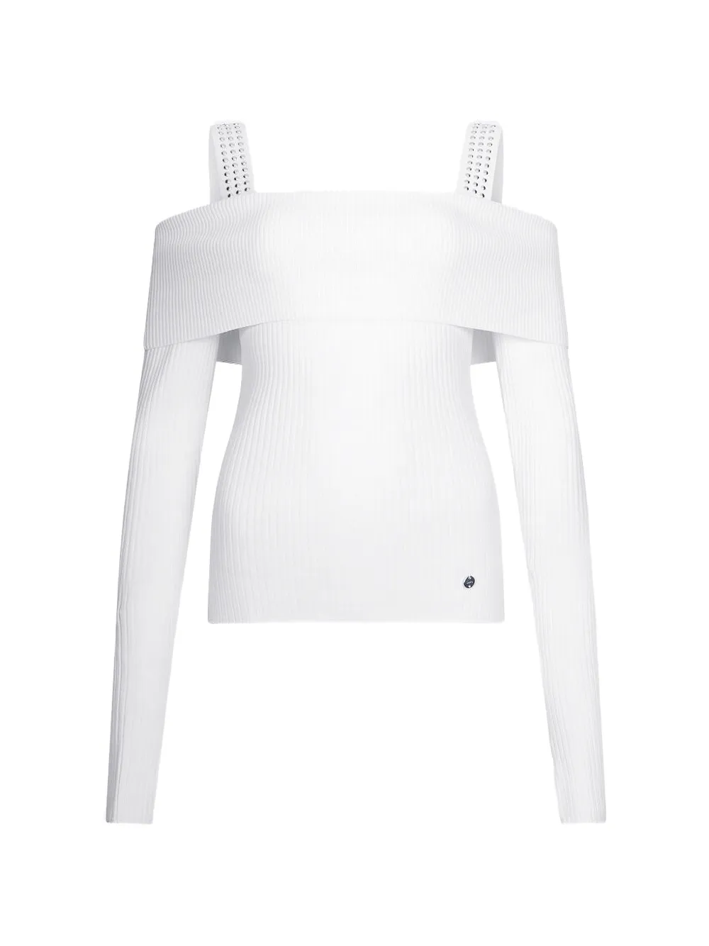 LIU JO Studded off-the-shoulder sweater