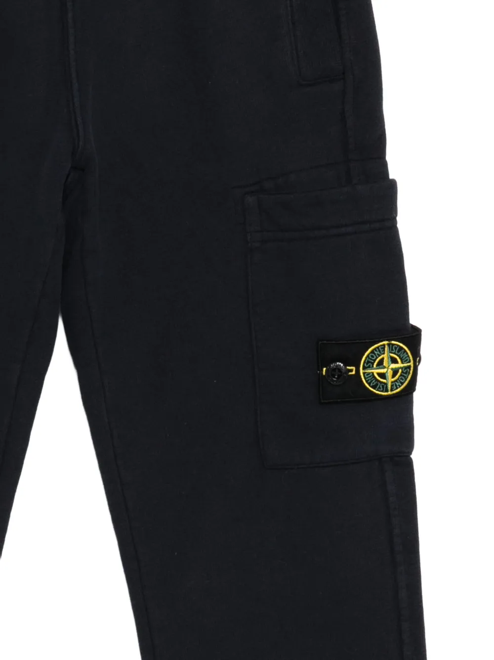  Stone Island Junior Compass-patch Trousers - Blue 