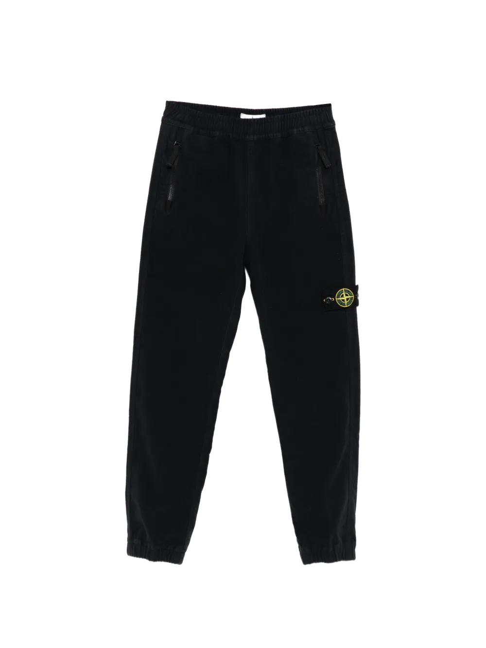 Stone Island Junior compass-patch trousers - Nero
