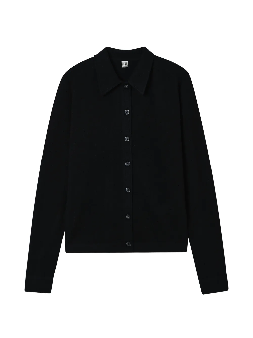TOTEME buttoned collar cardigan - Schwarz