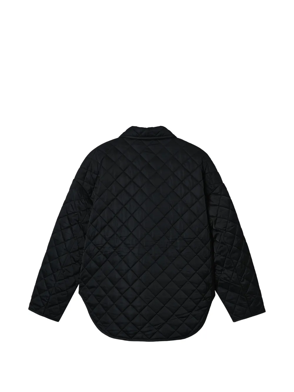  Toteme Collared Quilted Jacket - Black 