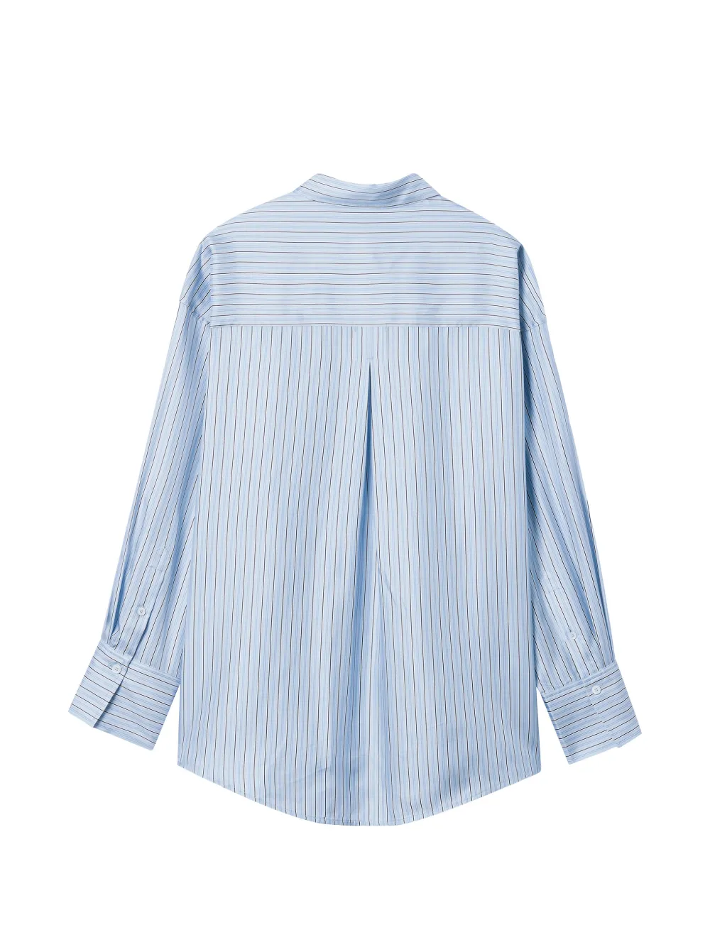 TOTEME striped silk shirt - Blauw