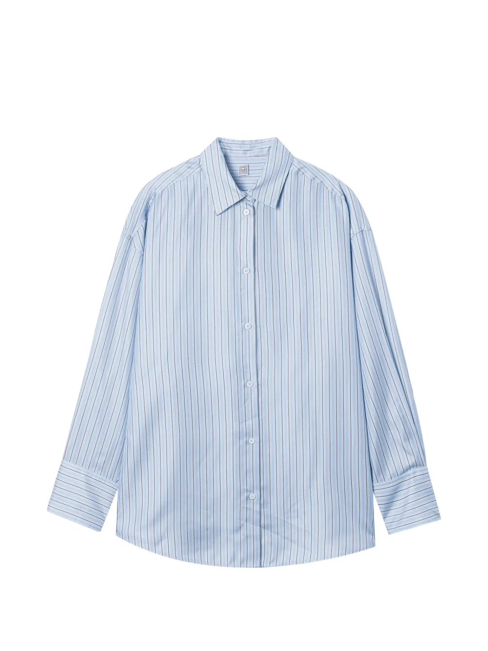 TOTEME striped silk shirt - Blu