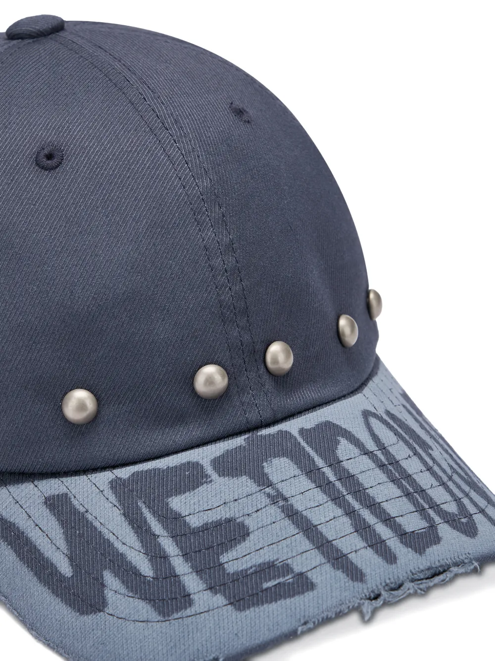 Studded Distressed Baseball Cap